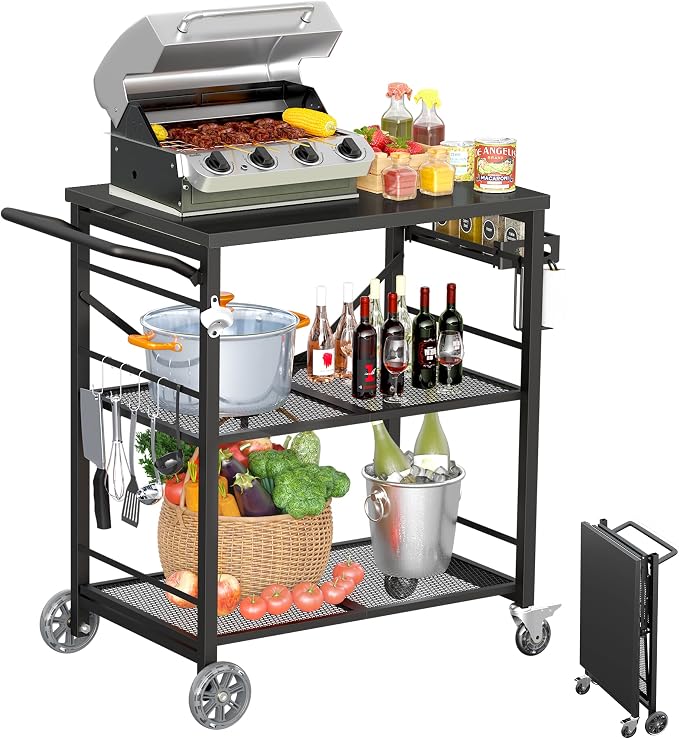 Ciokea Folding Outdoor Grill Cart by CIOKEA