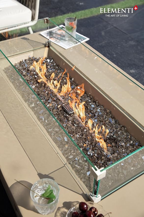All Fire Table Pit Wind Screens and Stainless Steel Buner Lid from ELEMENTI | - Image 3