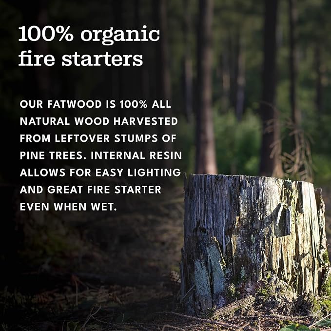 Superior Trading Premium Fatwood Firewood Sticks, Natural Kindling - Image 6