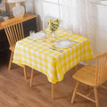 Cupuamon 2 Pack Waterproof Polyester Fabic Square Checkered Tablecloth，54x54 by Cupuamon