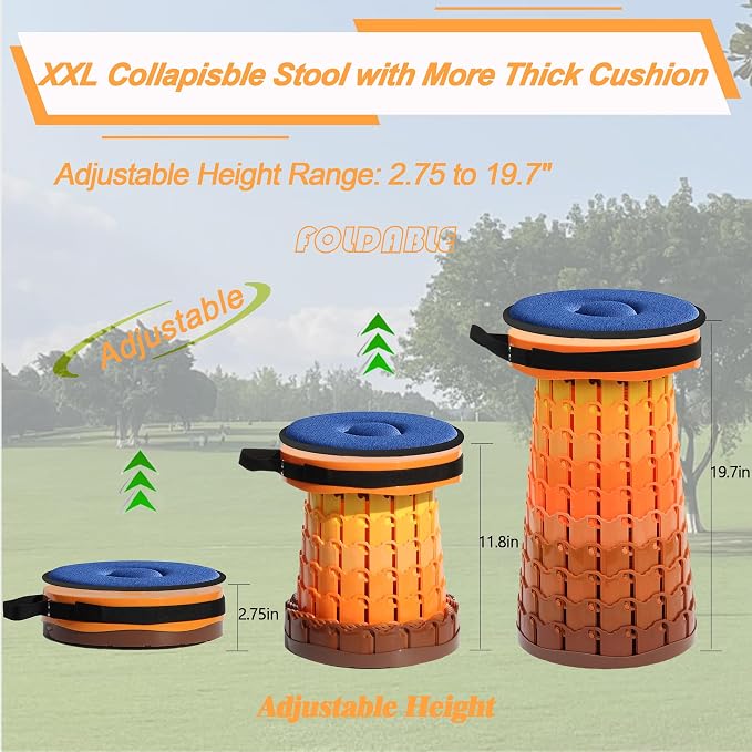 ALEVMOOM Upgraded XXL Collapsilbe Stool - Image 4