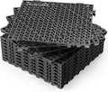 Bonnlo Black Interlocking Floor Tile, Restaurant Drainage Kitchen Mat, by Bonnlo