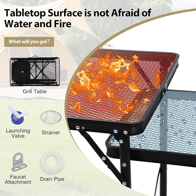 REDCAMP Portable Grill Table - Image 6