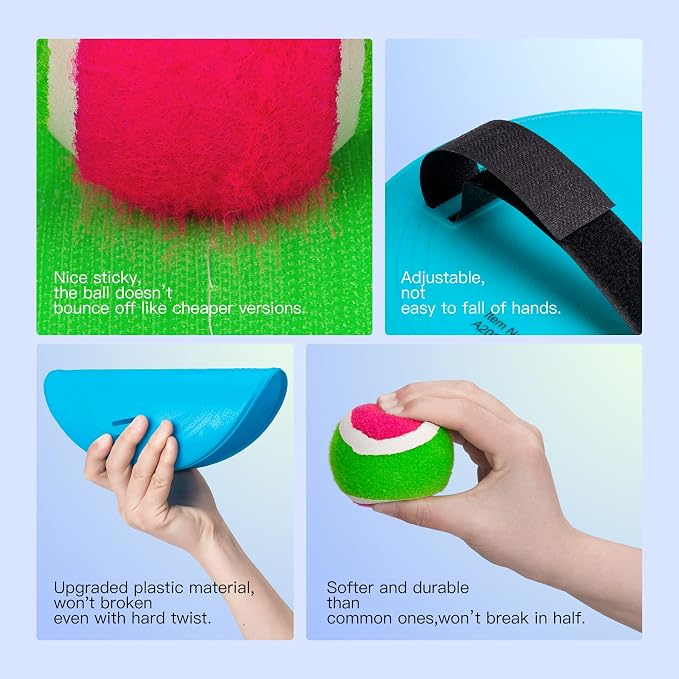 EVERICH TOY Upgraded Toss and Catch Ball Game Set, Kids Toy Stocking Stuffers - Image 4