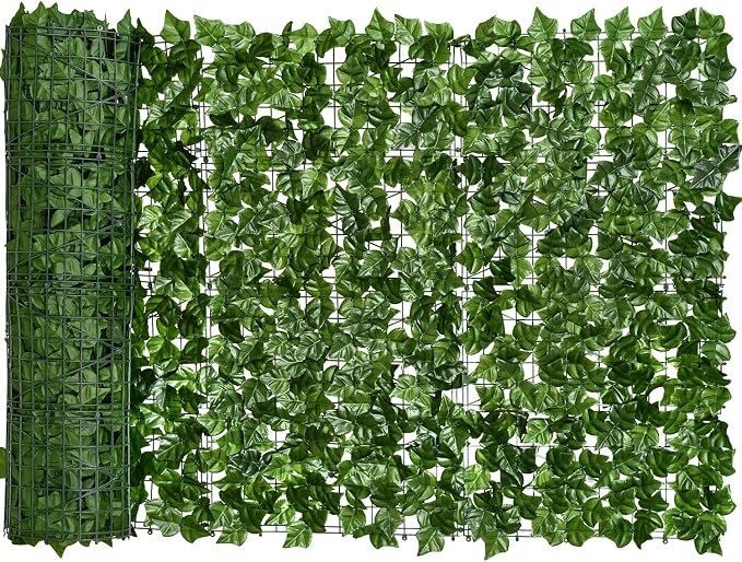 DearHouse 118x39.4in Artificial Ivy Privacy Fence Wall Screen, Artificial by DearHouse