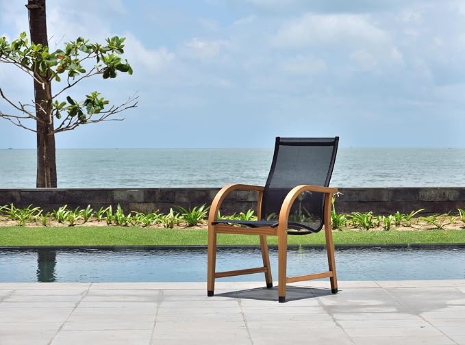 Amazonia Franklin 11-Piece Rectangular Extendable Patio Dining Set | Teak - Image 9