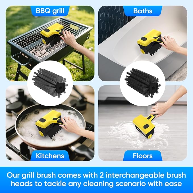 2 in 1 Electric Grill Brush, Cordless Electric Grill Cleaner - Image 8