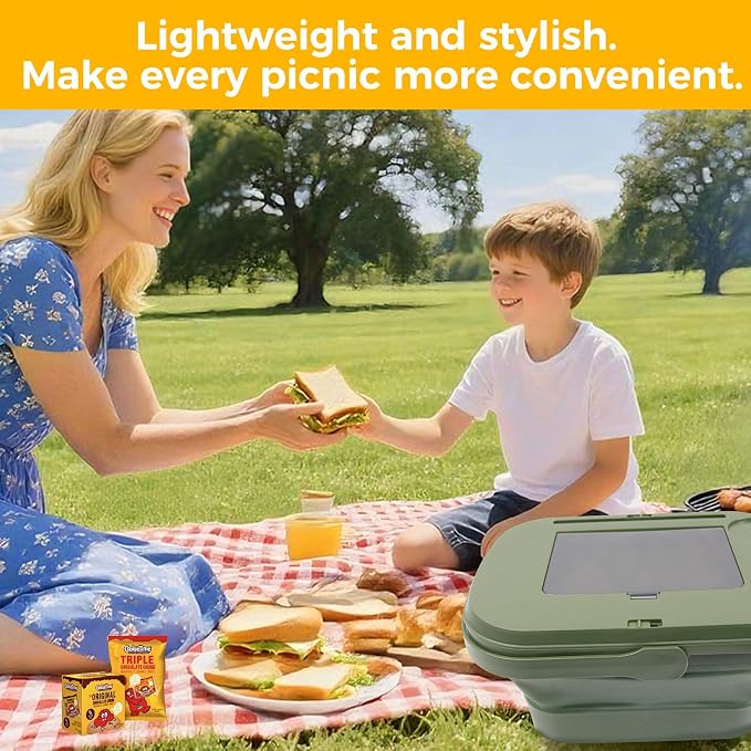 Picnic Basket for 2 Person, Foldable Bucket - Image 2