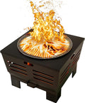 Fire Beauty Fire Pit with Stand, Smokeless Wood Burning Firepit with Ash Pan by FireBeauty
