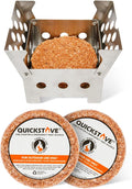 Portable Stove with 2 Fire Starters, Lightweight Stainless Steel Wood Burning by QuickStove
