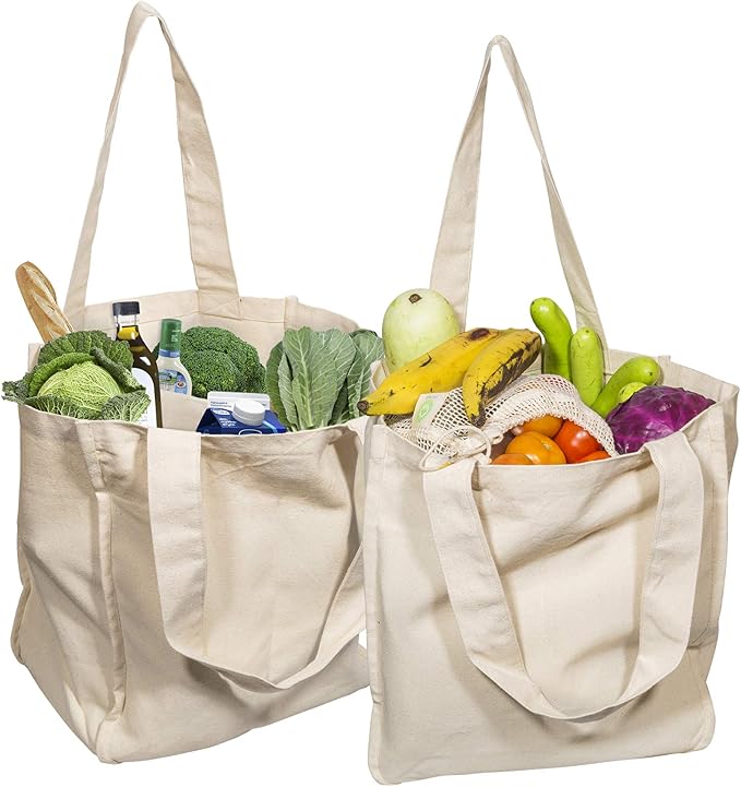 Best Cloth Tote Shopping Bags Heavy Duty & Premium by OrganicCottonMart
