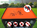 Grill Floor Mat for Blackstone, Food-Grade Silicone, Orange