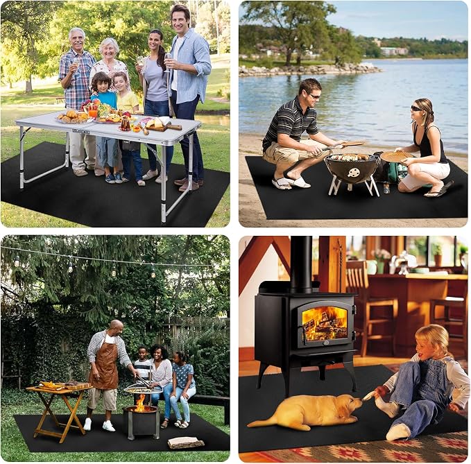 Large Under Grill Fire Pit Mats 42"x60" - Image 6