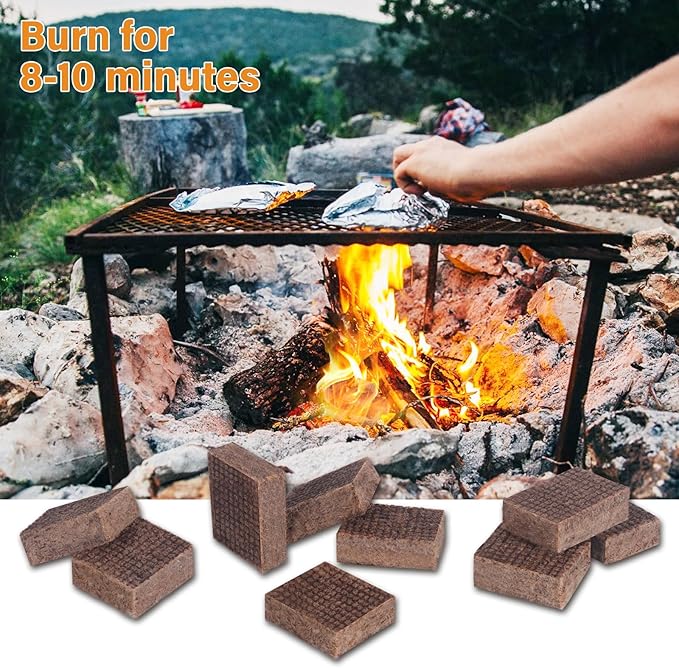 HGD Fire Starter, 128 Mini Square, Natural Fire Starters - Image 5