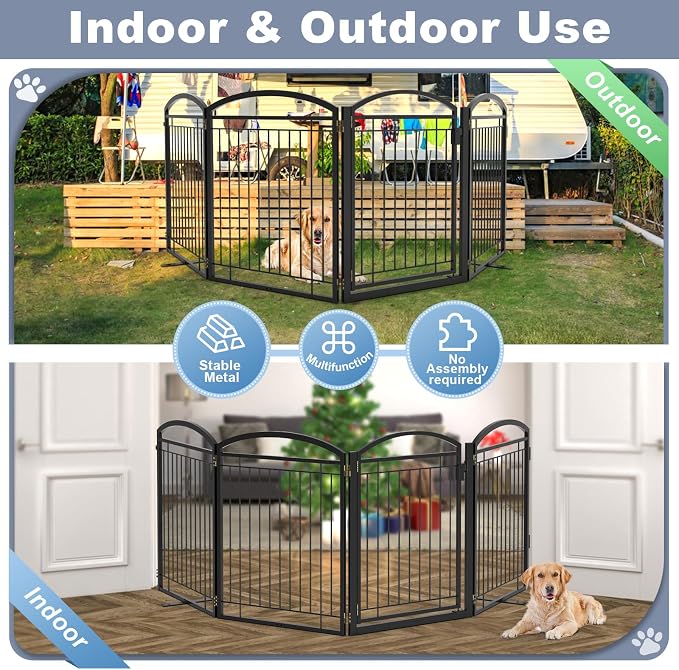 Full Metal Free Standing Dog Gate - Image 5