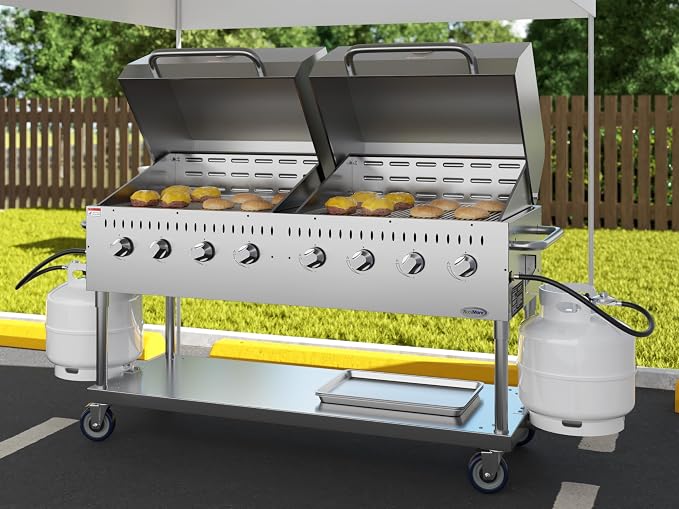 60 in. 8-Burner Commercial Outdoor Propane Gas Grill - Image 6
