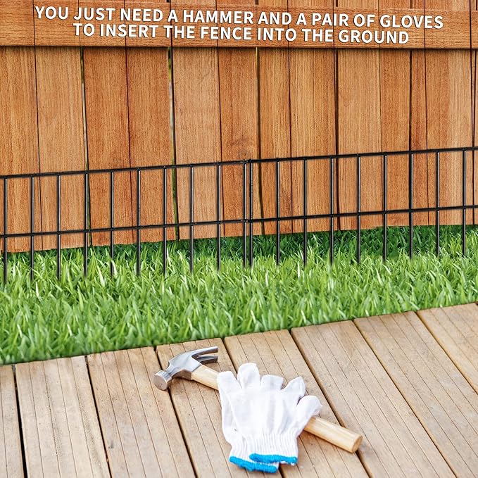 Adavin Animal Barrier Fence, 5 Pack 24 in X 15 in Dog Digging Fence Barrier - Image 5
