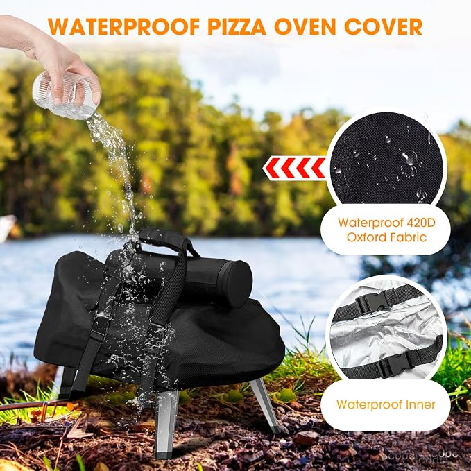 Carry Cover for Ooni Karu 12, Waterproof Pizza Oven Grill Cover - Image 4