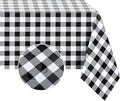 Romanstile Rectangle Vinyl Tablecloth, 100% Waterproof Buffalo Gingham Plastic by Romanstile