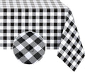 Romanstile Rectangle Vinyl Tablecloth, 100% Waterproof Buffalo Gingham Plastic by Romanstile