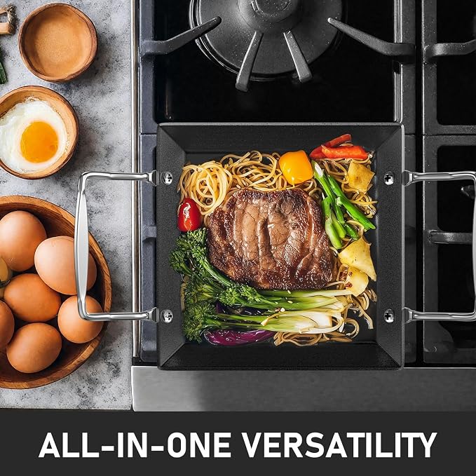 Utheer Upgraded Nonstick Cast Iron Griddle - Image 4