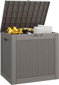 NUNU LAB 35 Gallon Outdoor Storage Box Waterproof, Indoor Outside Deck Boxes by NUNULAB