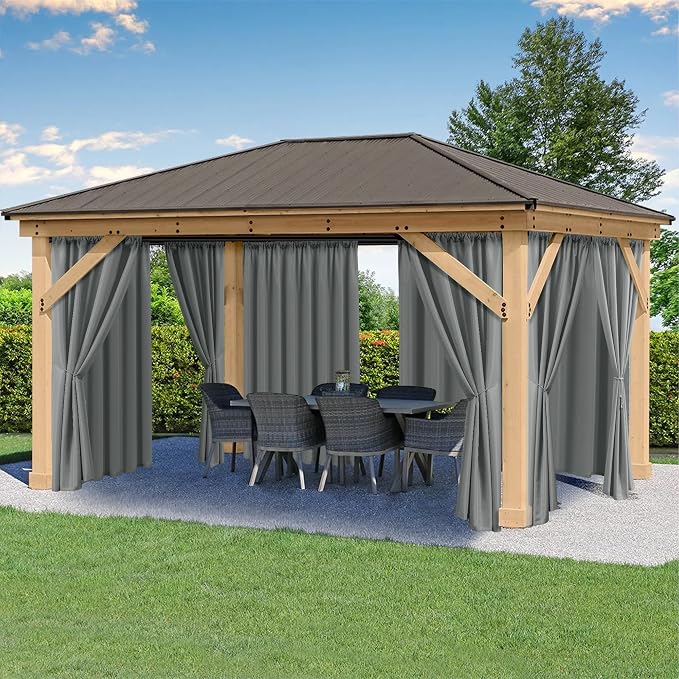 HolidayIdeas Outdoor Patio Curtains Waterproof by HolidayIdeas