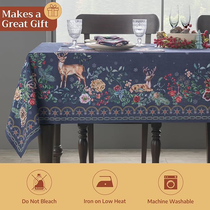 Maison d' Hermine Table Cloth Rectangle Table 100% Cotton 60 x 90 Inches Fall - Image 5