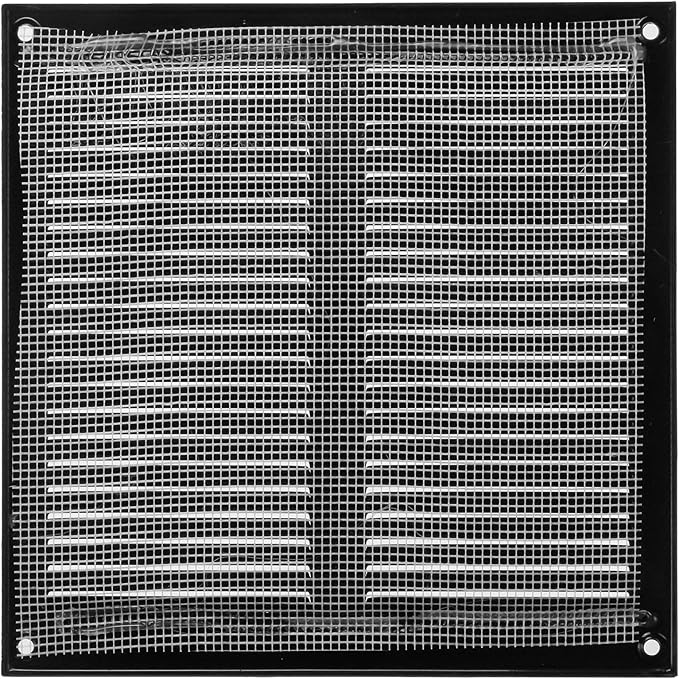 Repa Market 8x8 Inch Air Vent Cover/Black Galvanized Steel Louvered Grill Cover - Image 6