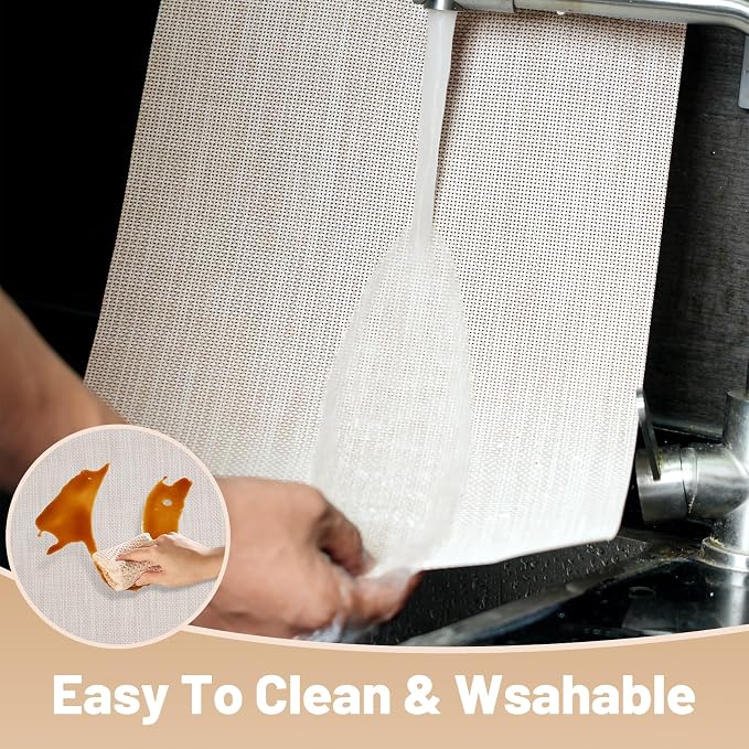 Placemats Set of 6，Non-Slip PVC Weave Table Mats Easy to Clean，Heat Resistant - Image 3