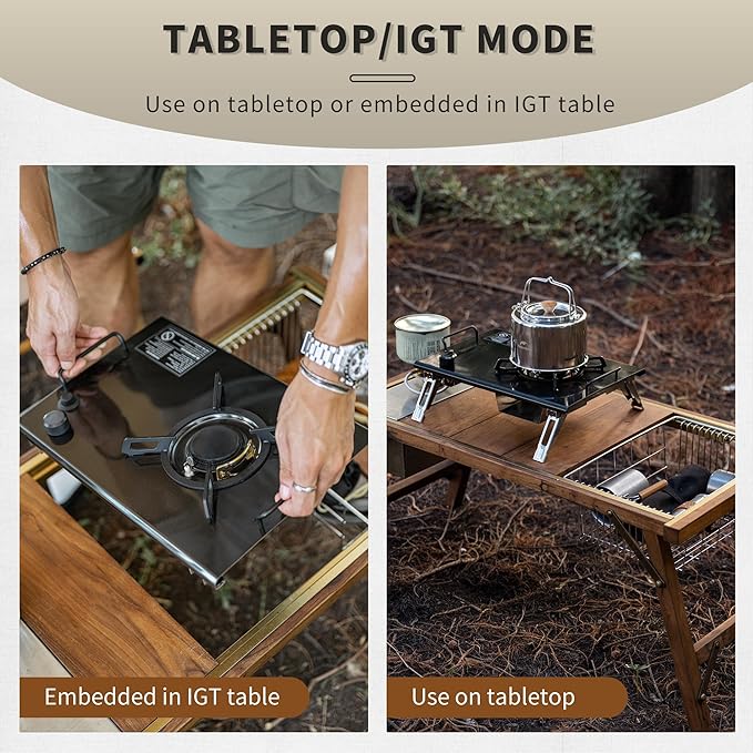Naturehike Camping Gas Stove for IGT Table, Folding Isobutane Stove - Image 3