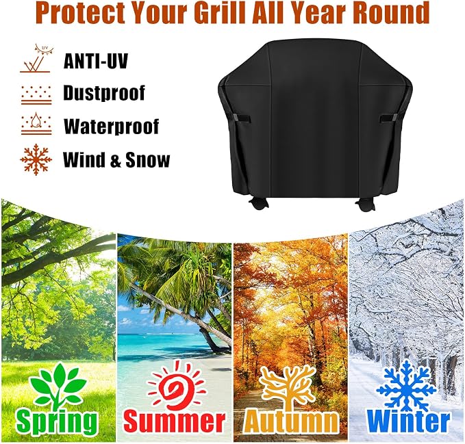 48 Inch Grill Cover, Fits for Weber Char-Broil Nexgrill Brinkmann and All - Image 9