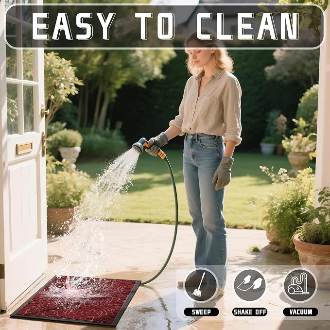 Yimobra Large Door Mat Outside Entrance 47x32, Waterproof Sturdy Outdoor Mats - Image 6