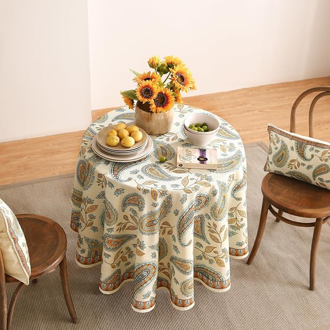 patdrea Designer Vintage French Table Cloth - Image 7