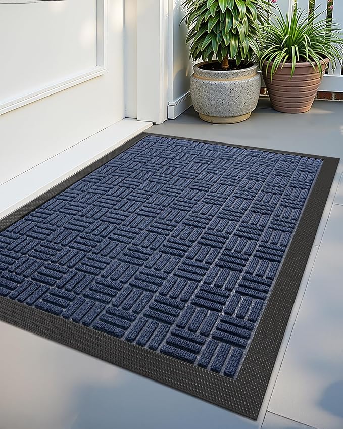 Color&Geometry Front Door Mat Outside Entrance, Heavy Duty Non Slip Low Profile by COLORG