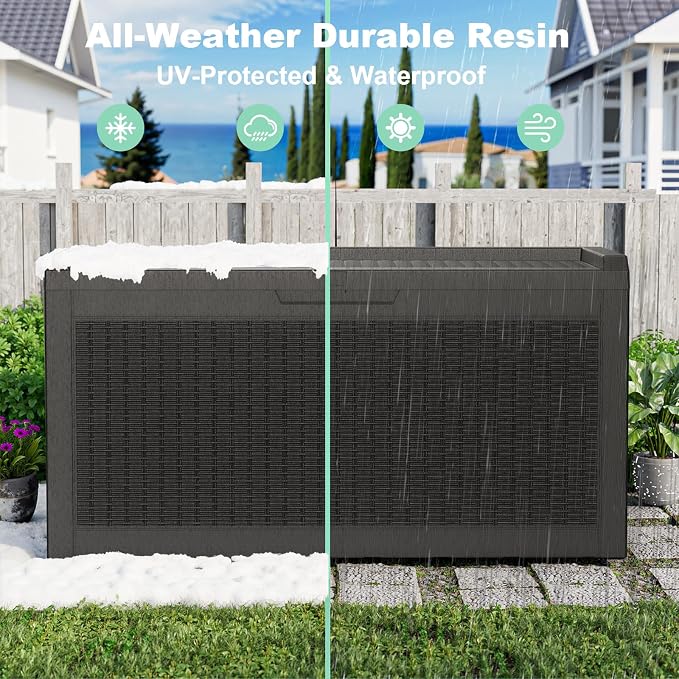 60 Gallon Outdoor Storage Box – Resin Deck Box - Image 7