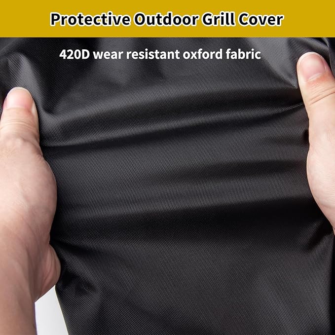 Grill Cover for Weber Q Series Grill on Cart, Waterproof BBQ Cover for Weber - Image 2
