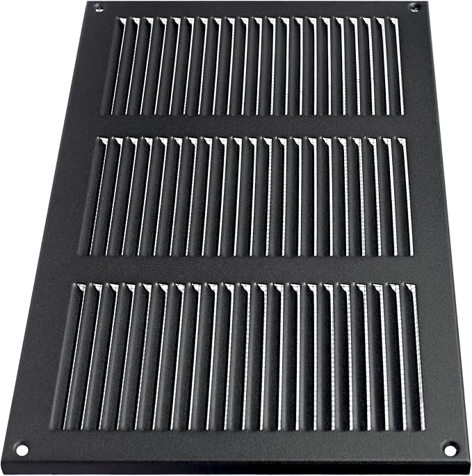 Repa Market 12x8 Inch Air Vent Cover/Anthracite Galvanized Steel Louvered Grill - Image 8