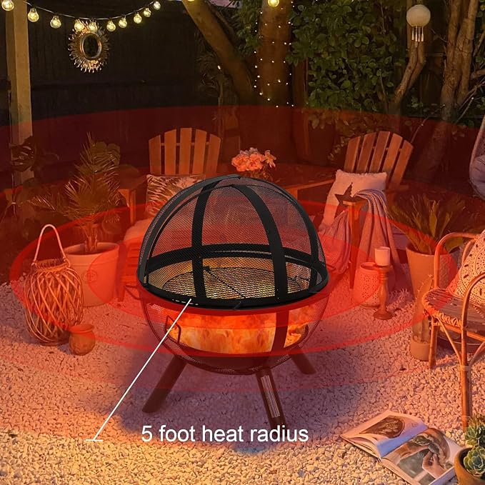 Ikuby Ball of Fire Pit fire Ball - Image 8