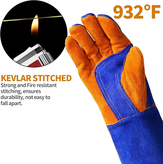 Leather Welding Gloves - Image 2