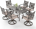 Sophia & William 7 Pieces Cast Aluminium Patio Dining Set by SophiaWilliam