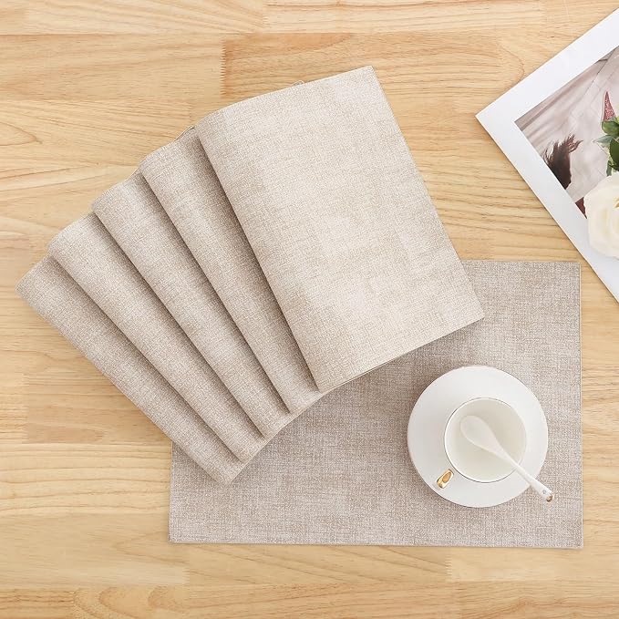 Homaxy Faux Leather Heat Resistant Placemats - Image 9