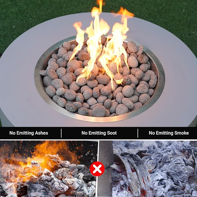Skyflame 15 Pounds Lava Rock Pebbles, Natural Tumbled Lava Stones - Image 4
