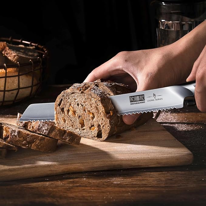 HOSHANHO Bread Knife 10 inch, Japanese High Carbon Stainless Steel Serrated - Image 5