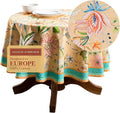 Maison d' Hermine Table Cloth Round Table 100% Cotton 69 Inches Tablecloth by MaisondHermine