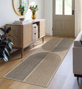 Easy Jute Rainbow Runner Rug, 2x6 Washable Rugs Runner by Rugalia