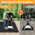 Grill Floor Mat 80 x 48 in Fiberglass, Fireproof and Oilproof