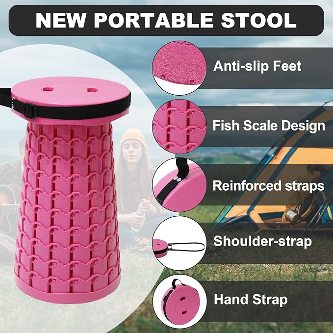 ALEVMOOM Upgraded Collapsible Stool - Image 5
