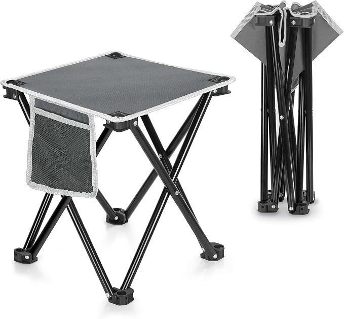Triple Tree 2 Pack Folding Camping Stool, 13.8 Inch Small Portable Lightweight - Image 5
