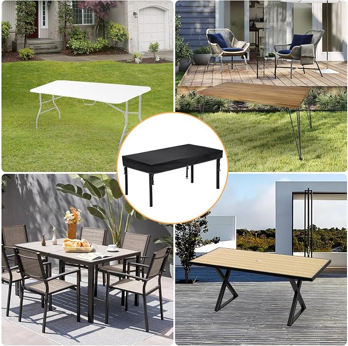 TOHONFOO Rectangular Patio Table Cover - Image 6